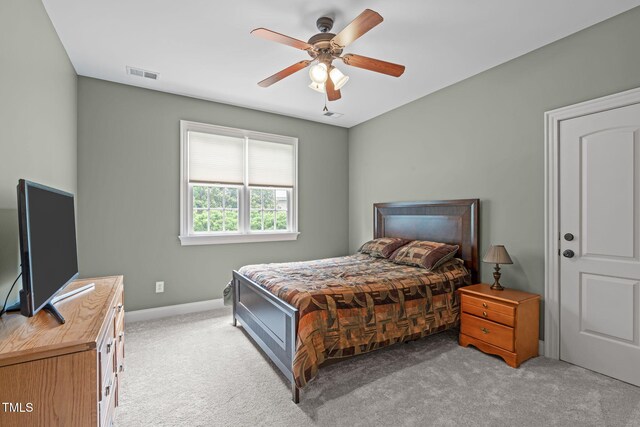 204 Franconia Way, Apex, NC 27502 - bedroom with carpet and ceiling fan