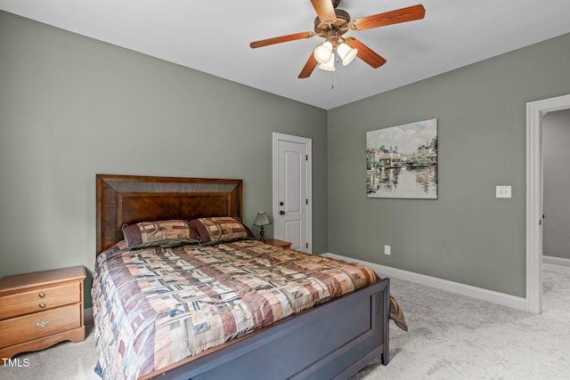 204 Franconia Way, Apex, NC 27502 - bedroom featuring light carpet and a ceiling fan