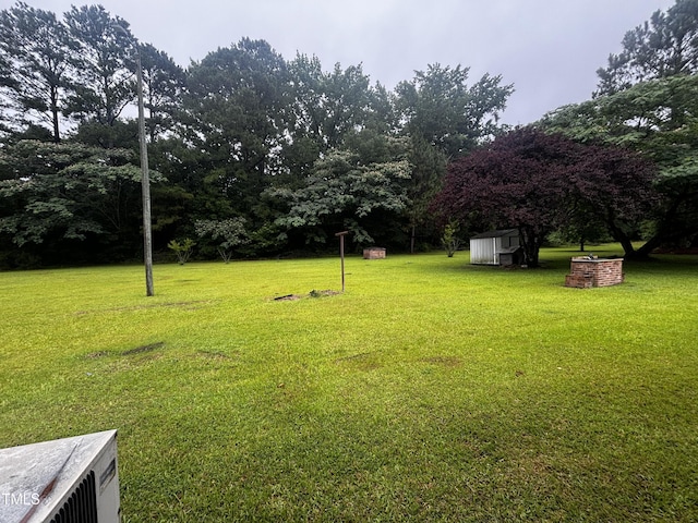 11477 NC-87, Elizabethtown, NC 28337 - view of grassy yard with a storage unit