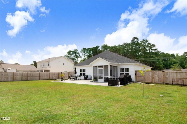 607 Laurel Lake Rd, Salemburg, NC 28385 - rear view of property with a patio area and a sunroom