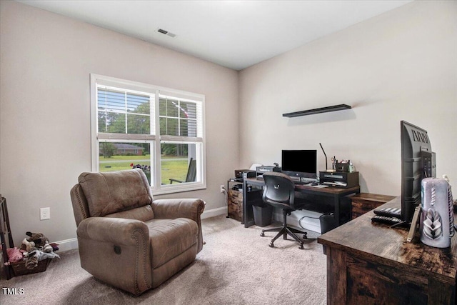 607 Laurel Lake Rd, Salemburg, NC 28385 - office area with light carpet and baseboards