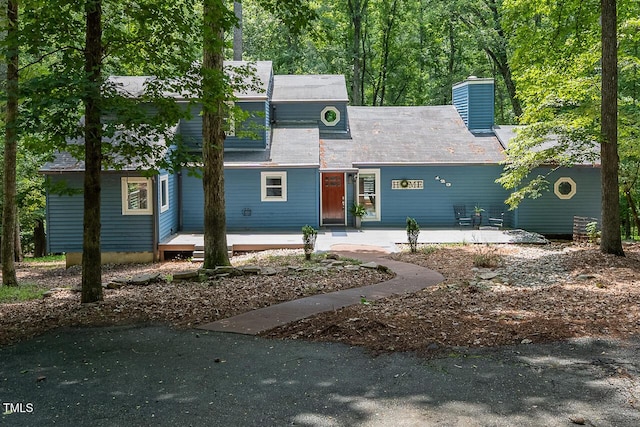 123 Becket Bnd, Pittsboro, NC 27312 - view of front of home with a chimney
