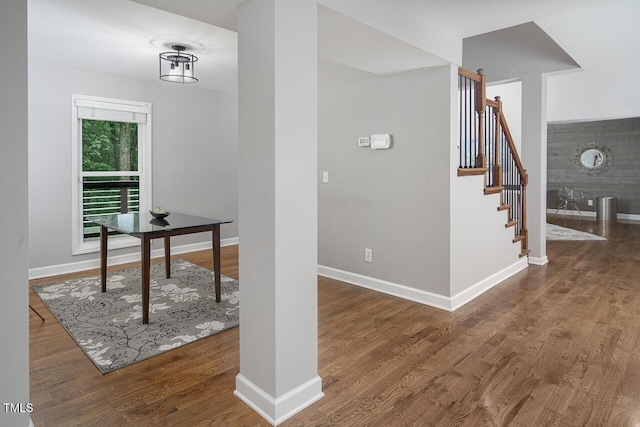 123 Becket Bnd, Pittsboro, NC 27312 - unfurnished office featuring baseboards and wood finished floors