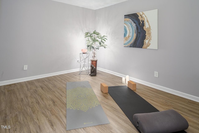 123 Becket Bnd, Pittsboro, NC 27312 - sitting room with baseboards and wood finished floors