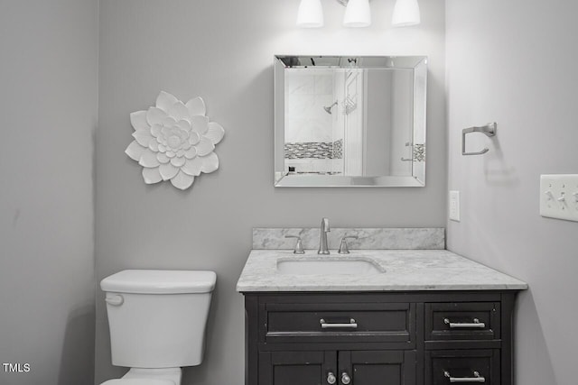 123 Becket Bnd, Pittsboro, NC 27312 - bathroom featuring vanity, toilet, and a shower with shower curtain