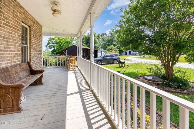 1770 Gentry Ridge Rd, Roxboro, NC 27574 - porch with a yard