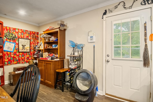 6424 Bretton Woods Dr, Hope Mills, NC 28348 - office featuring crown molding and wood finished floors