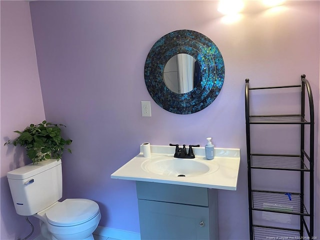 135 S Patterson S, Maxton, NC 28364 - bathroom with toilet and vanity