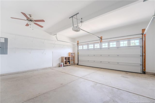 2912 Seafarer Dr, Fayetteville, NC 28306 - garage with a garage door opener and electric panel