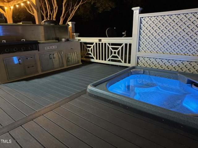 6553 Vintage Ridge Ln, Fuquay Varina, NC 27526 - wooden deck with area for grilling