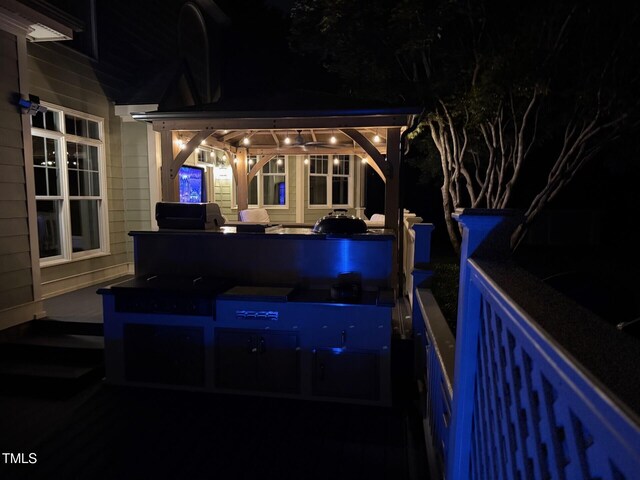 6553 Vintage Ridge Ln, Fuquay Varina, NC 27526 - view of pool featuring a gazebo and exterior kitchen
