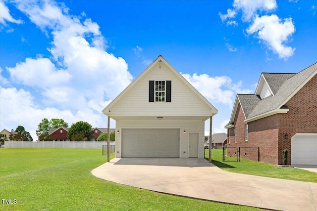 103 Kayla Marie Ln, Goldsboro, NC 27530 - view of front of property with a detached garage