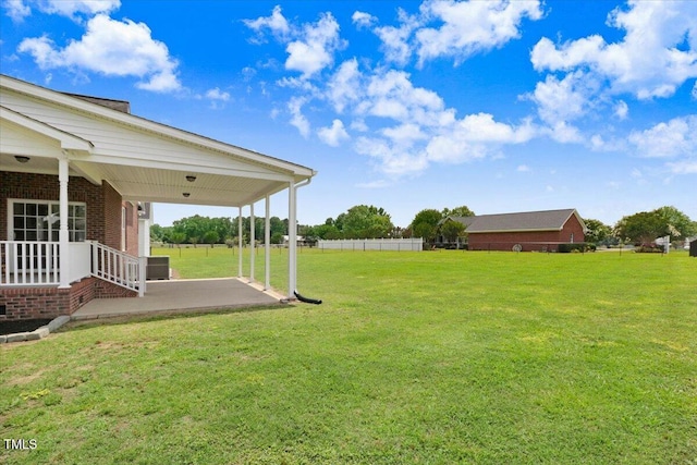 103 Kayla Marie Ln, Goldsboro, NC 27530 - view of yard featuring a patio and cooling unit