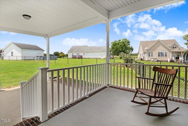 103 Kayla Marie Ln, Goldsboro, NC 27530 - view of patio / terrace with a residential view