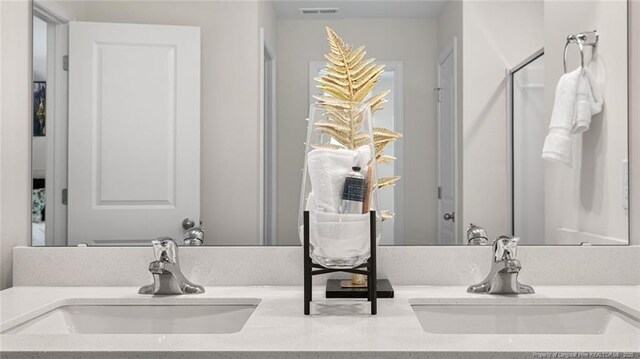 273 Hartfield Ave, Raeford, NC 28376 - bathroom with double vanity