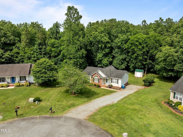 1383 Deercroft Ct, Graham, NC 27253 - view of subject property featuring a forest
