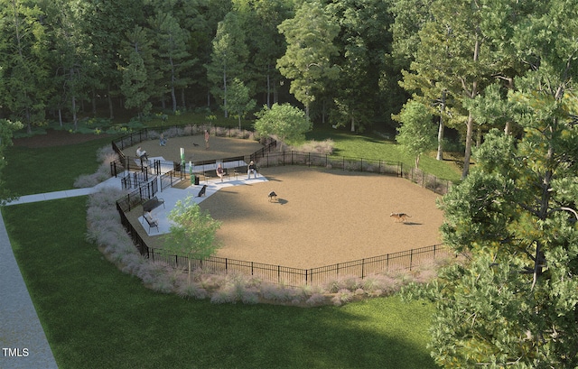 268 Meadowbark Bnd Unit 42, Garner, NC 27529 - view of home's community with a wooded view