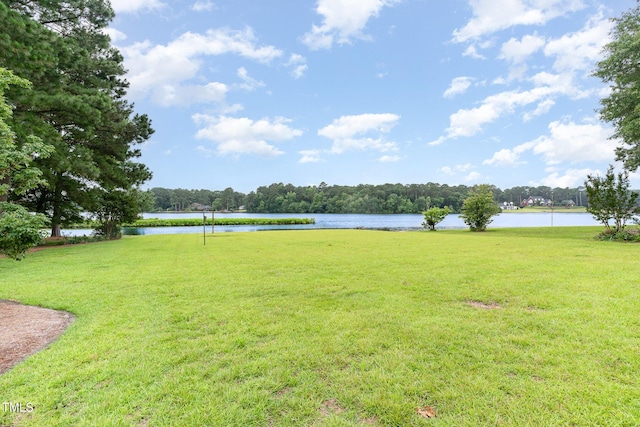 610 Walnut Creek Dr, Goldsboro, NC 27534 - view of green lawn featuring a water view