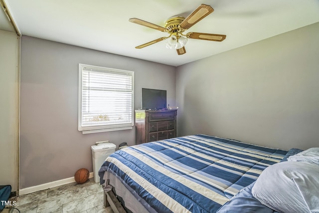 428 Walton St, Durham, NC 27703 - bedroom featuring baseboards and ceiling fan