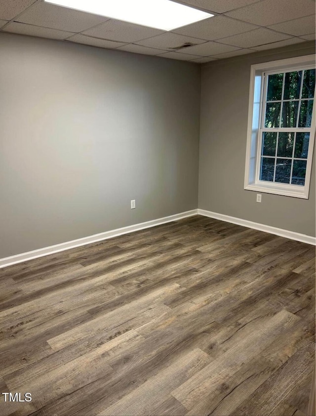 300 Christmas Rd, Warrenton, NC 27589 - unfurnished room with a drop ceiling and dark wood finished floors