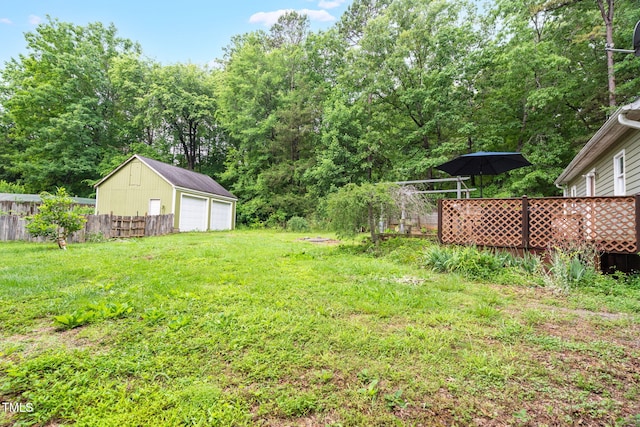 1869 Brevard Rd, Graham, NC 27253 - view of yard featuring a garage and an outbuilding