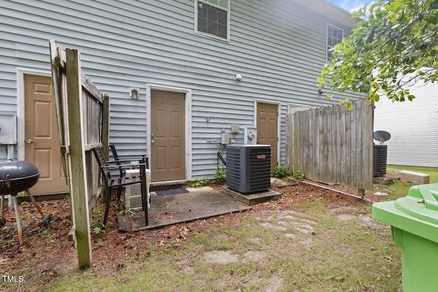 1824 Vintage Rd, Raleigh, NC 27610 - back of property featuring central AC