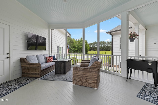 4737 Uzzle Rd, Rougemont, NC 27572 - sunroom / solarium with outdoor lounge area