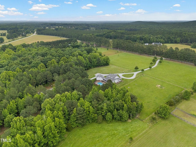 4737 Uzzle Rd, Rougemont, NC 27572 - aerial view of sparsely populated area featuring a heavily wooded area