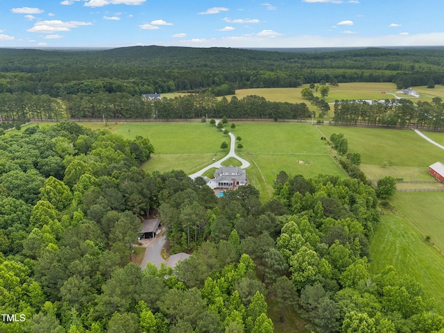 4737 Uzzle Rd, Rougemont, NC 27572 - overview of rural landscape featuring a heavily wooded area