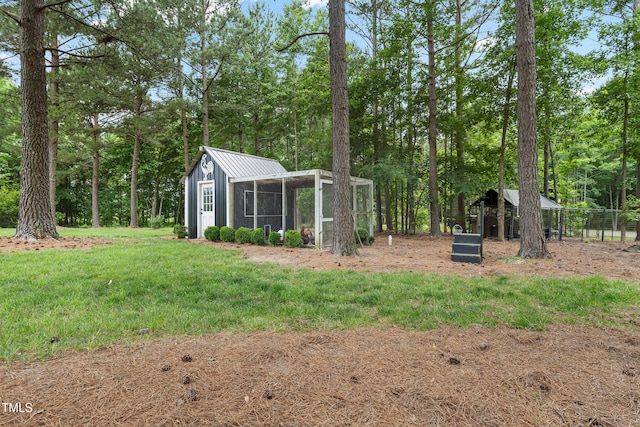 4737 Uzzle Rd, Rougemont, NC 27572 - view of yard with exterior structure and an outdoor structure