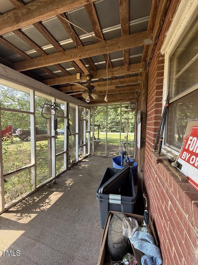 1115 Zeb Rd, Gibsonville, NC 27249 - sunroom featuring ceiling fan