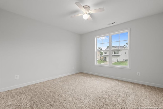 4616 Scenic Pines Dr, Hope Mills, NC 28348 - carpeted spare room featuring baseboards and ceiling fan
