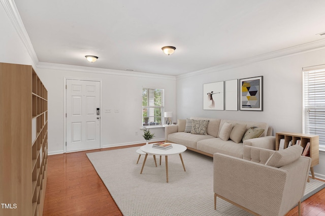 518 Emerald Downs Rd, Cary, NC 27519 - living room with light wood-style floors and crown molding