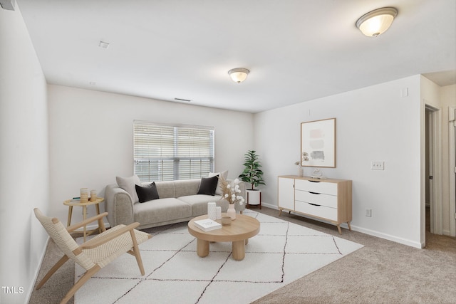 518 Emerald Downs Rd, Cary, NC 27519 - living room featuring light carpet and baseboards