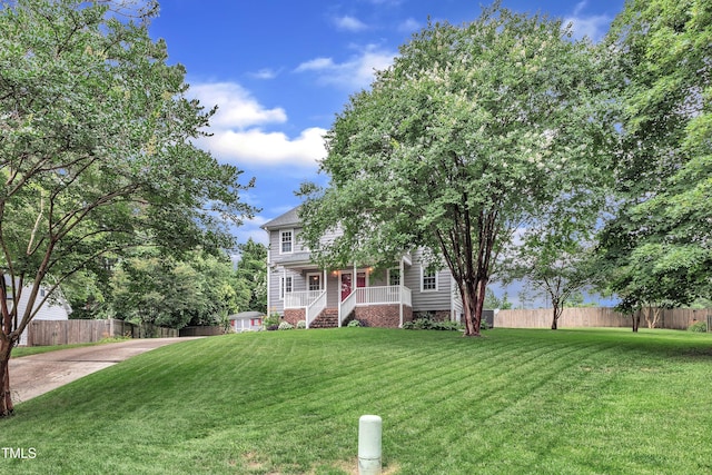 8121 Bentwood Pl, Raleigh, NC 27615 - view of front of home with covered porch