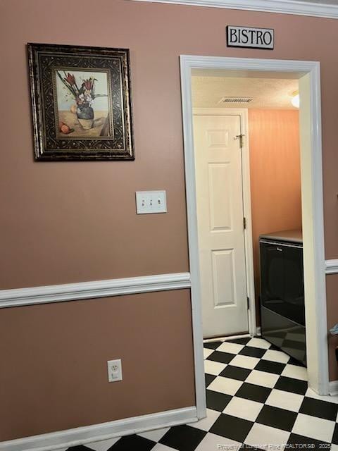 707 Connaly Dr, Hope Mills, NC 28348 - hallway with light flooring and washer / clothes dryer