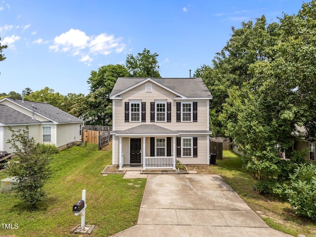 5012 Silverdene St, Raleigh, NC 27616 - traditional-style house featuring covered porch and driveway