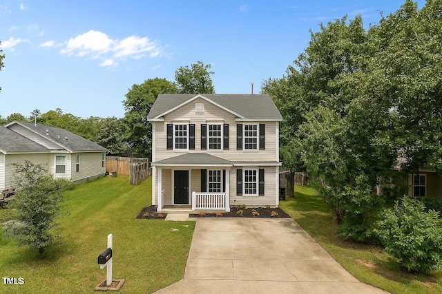 5012 Silverdene St, Raleigh, NC 27616 - traditional-style home with covered porch