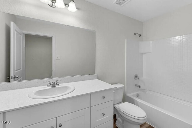1271 Pond Overlook, Nashville, NC 27856 - bathroom featuring toilet, vanity, and shower / washtub combination
