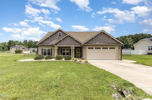 235 Camden Place St, Princeton, NC 27569 - craftsman-style house with an attached garage and concrete driveway