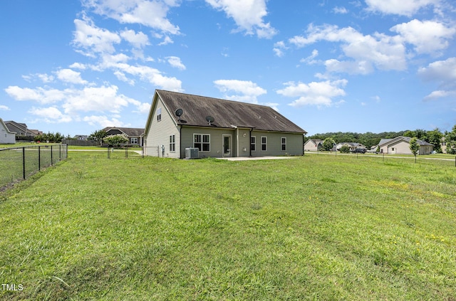 235 Camden Place St, Princeton, NC 27569 - rear view of property with a patio and central AC