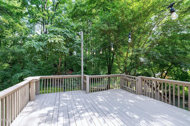 1416 Bramble Dr, Durham, NC 27712 - view of wooden terrace