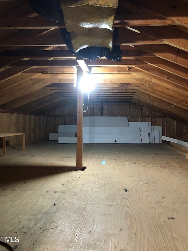 1416 Bramble Dr, Durham, NC 27712 - view of unfinished attic