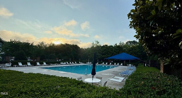 1911 Falls Landing Dr Unit 103, Raleigh, NC 27614 - community pool featuring a patio area