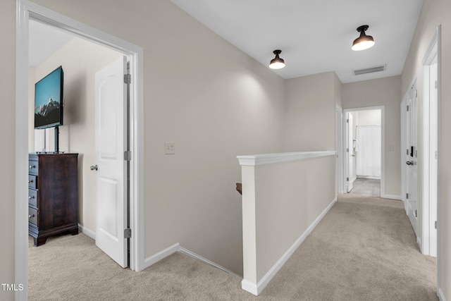 80 Shartree Farms Ln, Louisburg, NC 27549 - hall featuring carpet and an upstairs landing