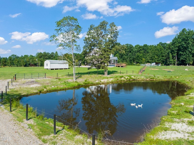 80 Shartree Farms Ln, Louisburg, NC 27549 - water view with rural landscape
