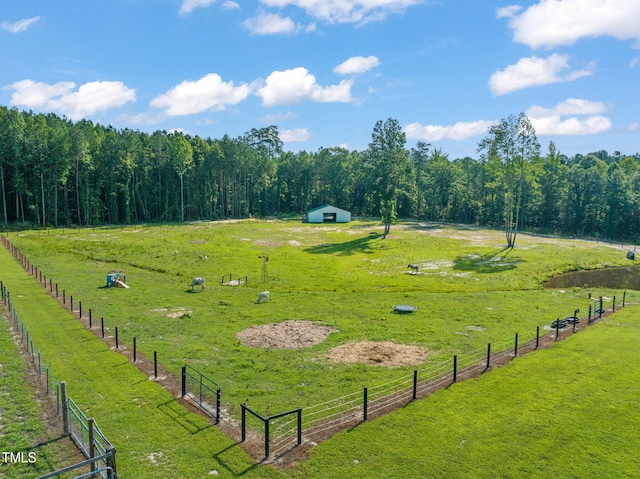80 Shartree Farms Ln, Louisburg, NC 27549 - view of property's community with a view of rural / pastoral area, an outbuilding, and a wooded view