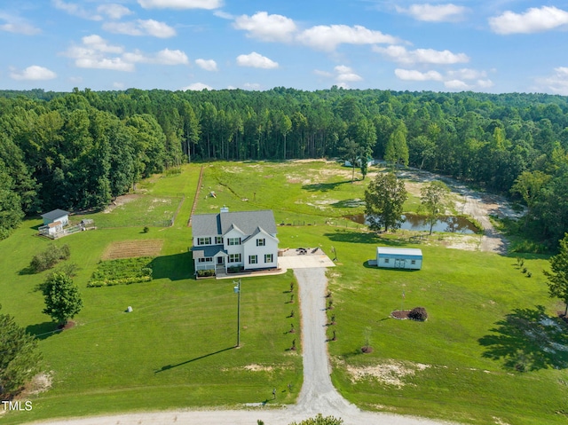 80 Shartree Farms Ln, Louisburg, NC 27549 - aerial view of sparsely populated area featuring a heavily wooded area