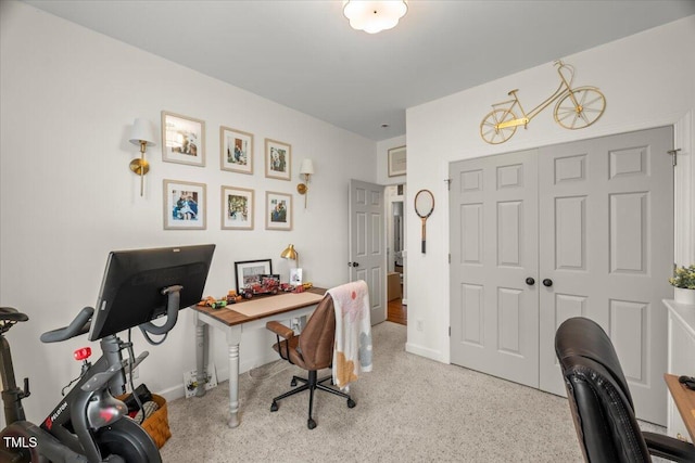 817 Mossy Oak Dr, Fuquay Varina, NC 27526 - carpeted home office featuring baseboards
