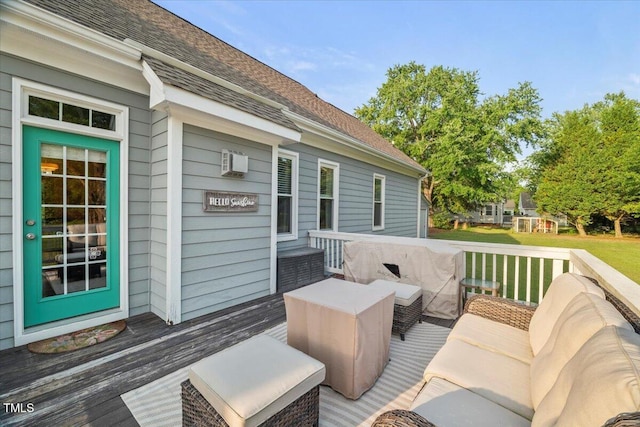 817 Mossy Oak Dr, Fuquay Varina, NC 27526 - view of wooden deck
